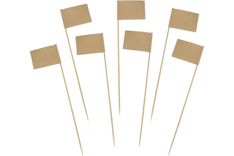 65/100mm Bamboo flag picks