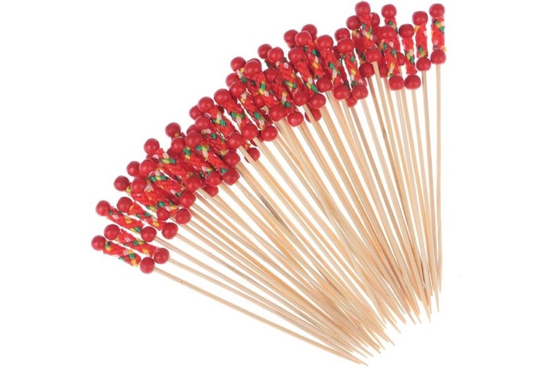 90/120mm Double beaded bamboo skewer