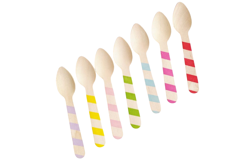 105mm wooden printed spoon